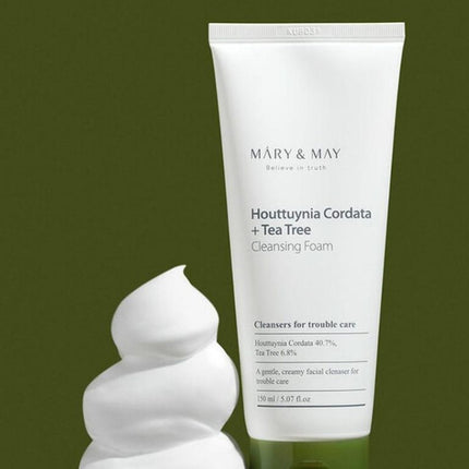 MARY & MAY - Houttuynia Cordata + Tea Tree Cleansing Foam 150ml
