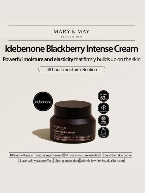 MARY & MAY Idebenone Blackberry Intense Cream 70g