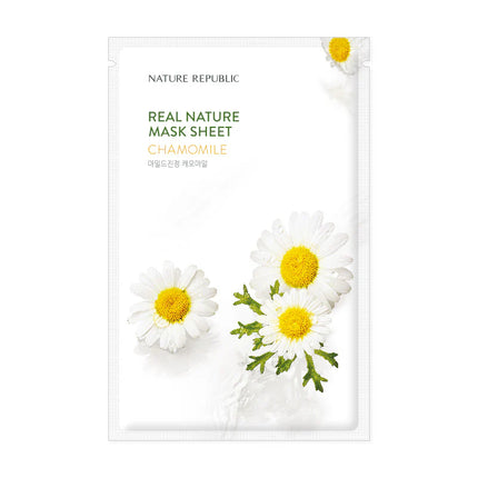 NATURE REPUBLIC Real Nature Sheet Mask – Chamomile 23ml ΔΙΑΘΕΣΙΜΟ ΑΠΟ 29/5/2026