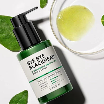 Some By Mi Bye Bye Blackhead 30 Days Miracle Green Tea Tox Bubble Cleanser - 120ml