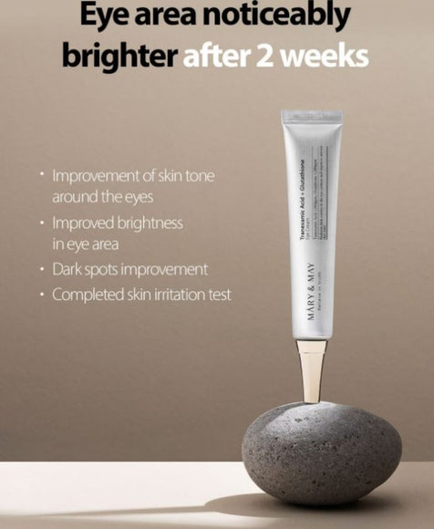MARY & MAY Tranexamic Acid + Glutathion Eye Cream Κρέμα Ματιών 30ml