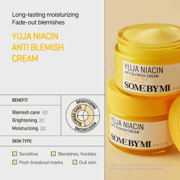 SOME BY MI Yuja Niacin Anti Blemish Cream 60ml