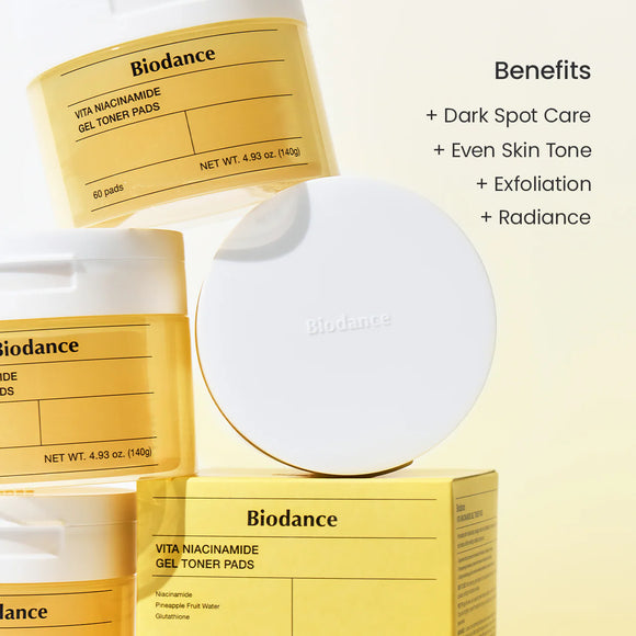 BIODANCE - Vita Niacinamide Gel Toner Pads 60 PCS