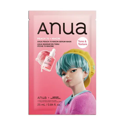 Anua K-Pop Demon Hunters Peach 70 Niacin Serum Mask 25ml