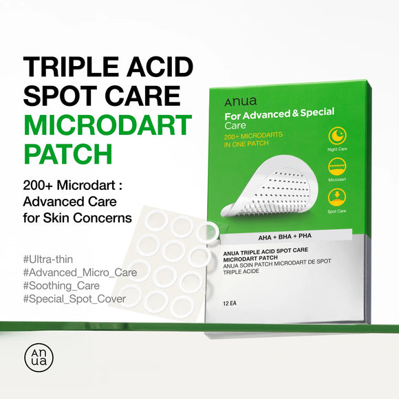 Anua Triple Acid Spot Care Microdart Patches 12PC