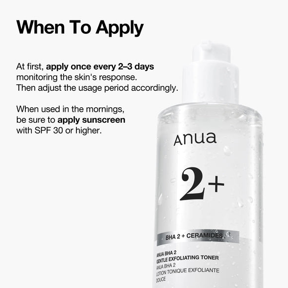 Anua 2+ BHA Gentle Exfoliating Toner Απολεπιστικό Προσώπου 150ml
