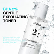 Anua 2+ BHA Gentle Exfoliating Toner Απολεπιστικό Προσώπου 150ml