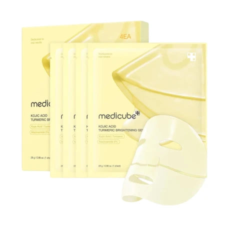 Medicube Kojic Acid Turmeric Brightening Gel Mask set 4pcs