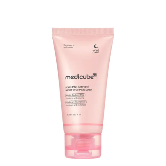 Medicube PDRN PINK CAFFEINE NIGHT WRAPPING MASK 75ML