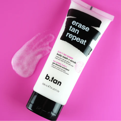 Btan 2 in 1 tan eraser body wash+scrub 236ml