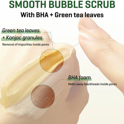 Some By Mi Bye Bye Blackhead 30 Days Miracle Green Tea Tox Bubble Cleanser - 120ml