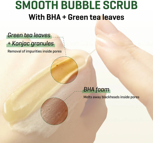 Some By Mi Bye Bye Blackhead 30 Days Miracle Green Tea Tox Bubble Cleanser - 120ml