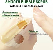 Some By Mi Bye Bye Blackhead 30 Days Miracle Green Tea Tox Bubble Cleanser Καθαριστικό Προσώπου 120ml