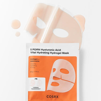 COSRX 5 PDRN Hyaluronic Acid Vital Hydrating Hydrogel Mask 1PC