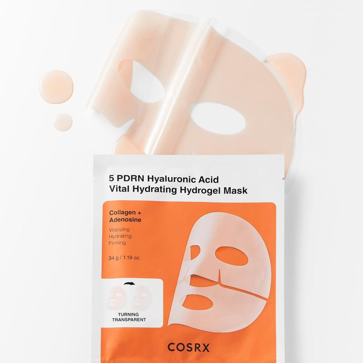 COSRX 5 PDRN Hyaluronic Acid Vital Hydrating Hydrogel Mask 1PC