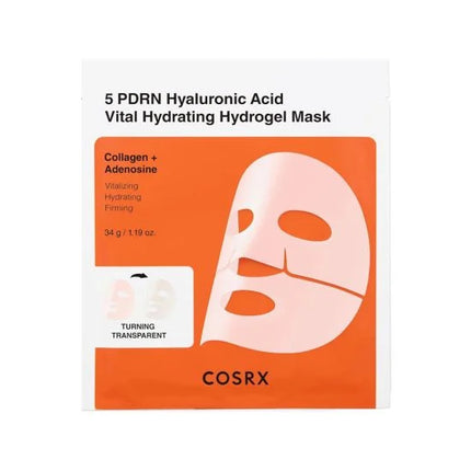 COSRX 5 PDRN Hyaluronic Acid Vital Hydrating Hydrogel Mask 1PC