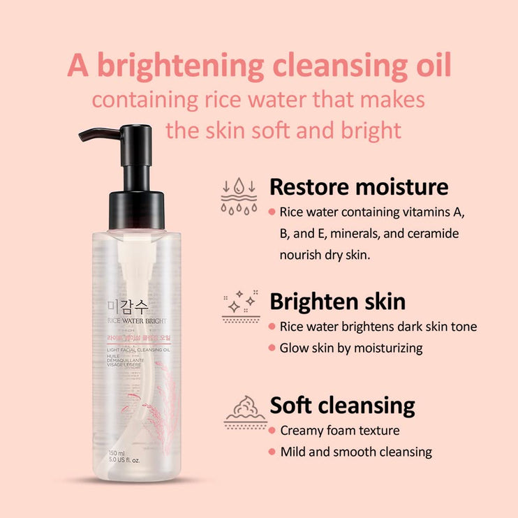 THE FACE SHOP - Rice Water Bright Rich Cleansing Oil 150ml