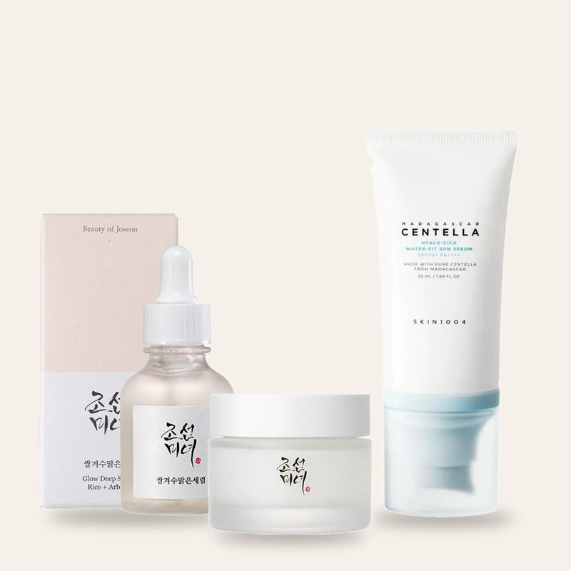 Σετ Ρουτίνα Glow · BoJ Glow Deep Serum + Dynasty Cream + SKIN1004 Hyalu-Cica Sun Serum