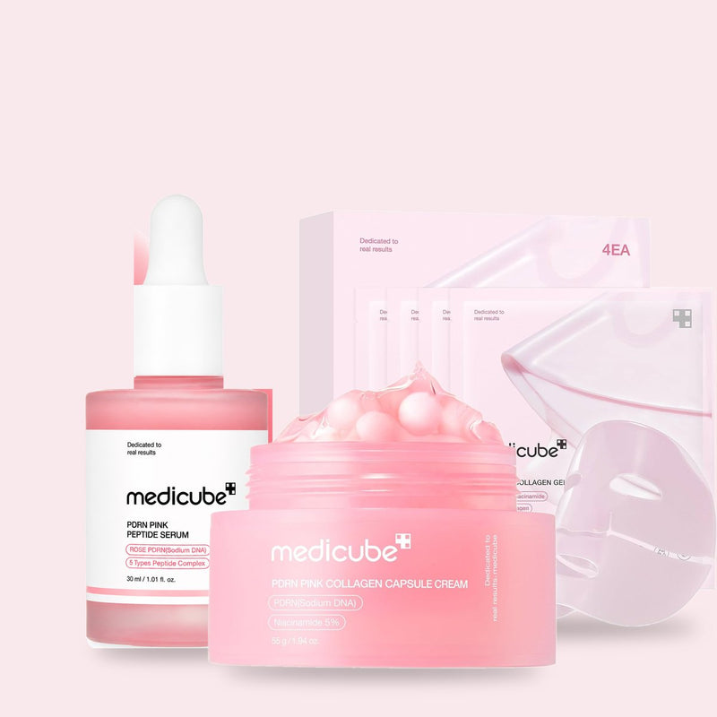 Σετ Ρουτίνα PDRN Anti-Aging · Medicube PDRN Serum + Capsule Cream + Gel Mask