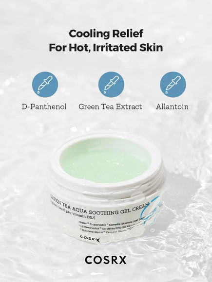COSRX Hydrium Green Tea Aqua Soothing Gel Cream 50ml Καταπραϋντική Gel Κρέμα με Πράσινο Τσάι