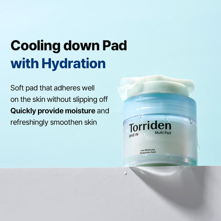 TORRIDEN - Dive In Multi Pad Low Molecular Hyaluronic Acid 80 Pads 160ml