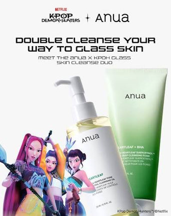 Anua K-Pop Demon Hunters Glass Skin Cleanse Duo Set