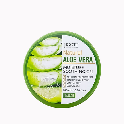 Jigott Natural Aloe Vera Moisturizing Soothing Gel 300ml
