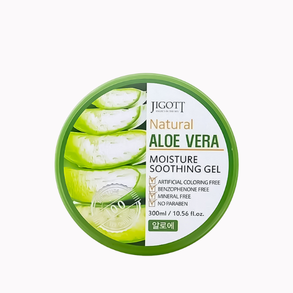 Jigott Natural Aloe Vera Moisturizing Soothing Gel 300ml