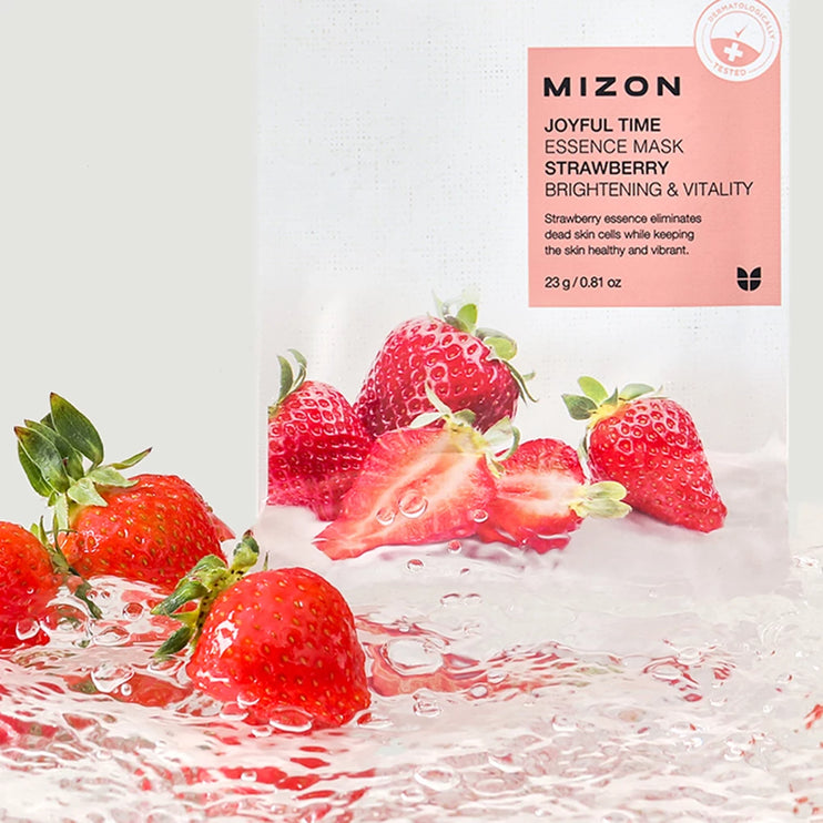 MIZON-Joyful Time Strawberry Essence Mask 1pc 23g