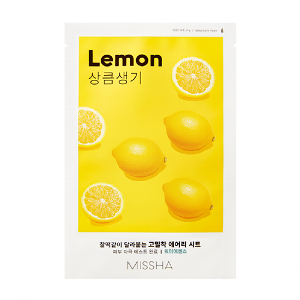 MISSHA Airy Fit Sheet Mask LEMON Μάσκα Προσώπου