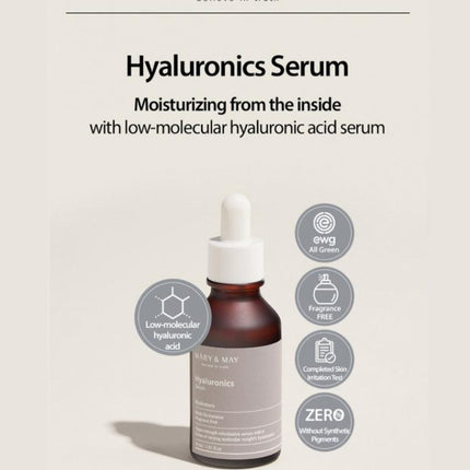 MARY & MAY - Hyaluronics Serum 30ml