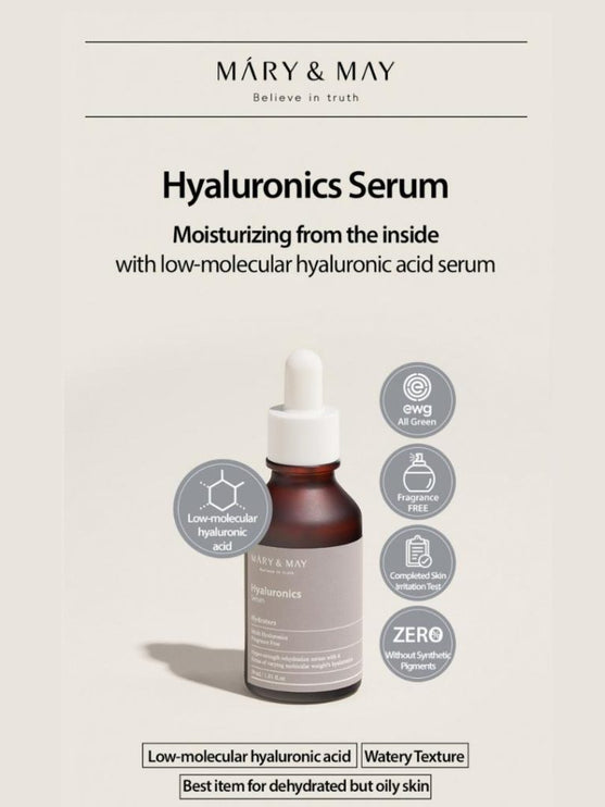 MARY & MAY - Hyaluronics Serum 30ml