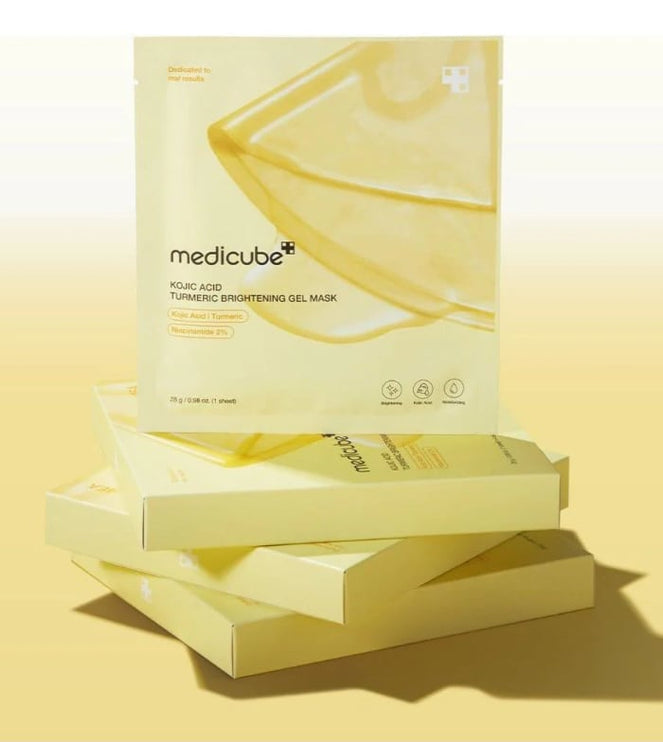 Medicube Kojic Acid Turmeric Brightening Gel Mask set 4pcs