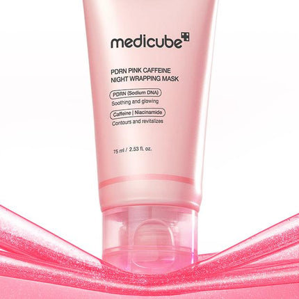 Medicube PDRN PINK CAFFEINE NIGHT WRAPPING MASK 75ML