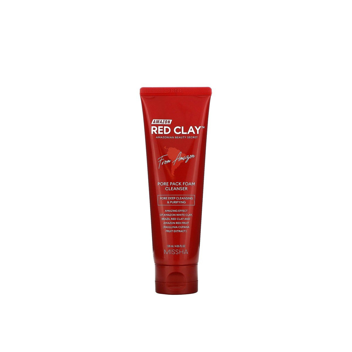 MISSHA Red Clay Pore Pack Foam Cleanser Καθαριστικό Προσώπου 120ml