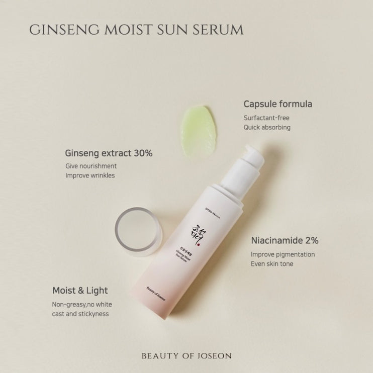 BEAUTY OF JOSEON - Ginseng Moist Sun Serum SPF 50+ PA++++ 50ml