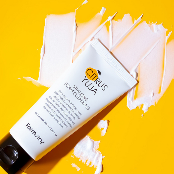 FARMSTAY Citrus Yuja Vitalizing Foam Cleansing Καθαριστικό Προσώπου 100ml