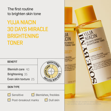 SOME BY MI - Yuja Niacin 30 Days Miracle Brightening Toner 150ml