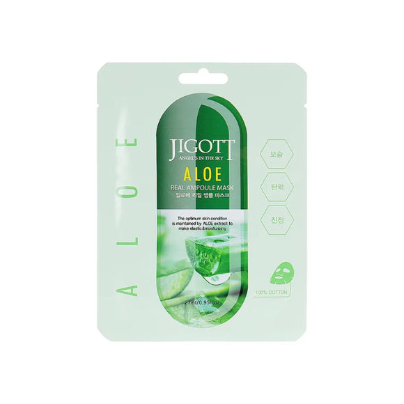 JIGOTT Aloe Ampoule Mask Μάσκα Προσώπου