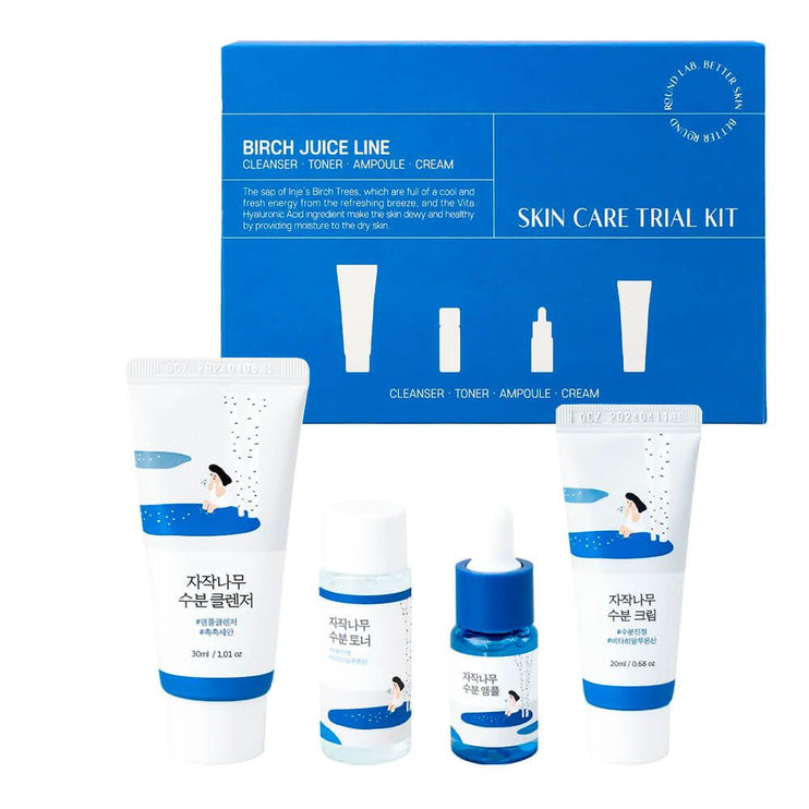 Round Lab Birch Juice Line Trial Kit 4pcs