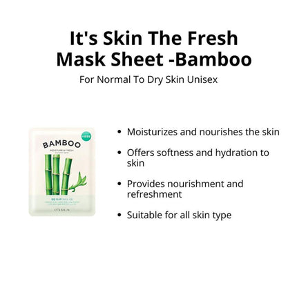 IT'S SKIN - The Fresh Sheet Mask -  BAMBOO