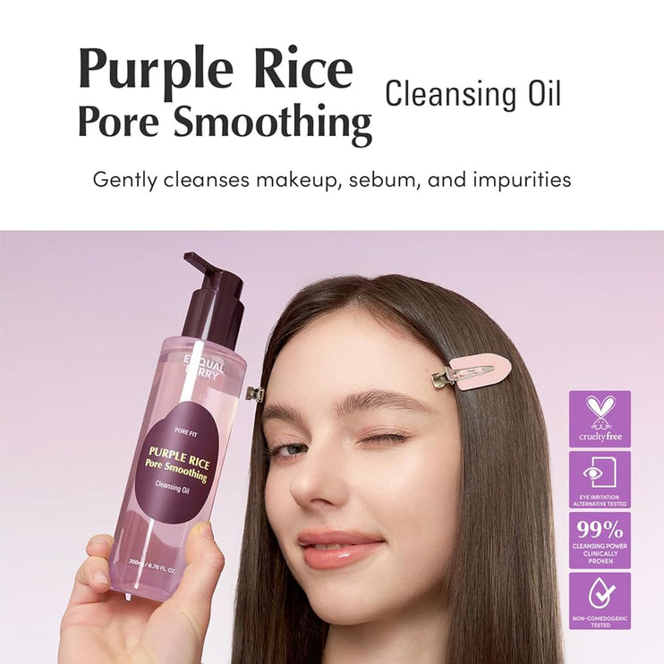 EQQUAL BERRY - PURPLE RICE Pore Smoothing Cleansing Oil 200ml