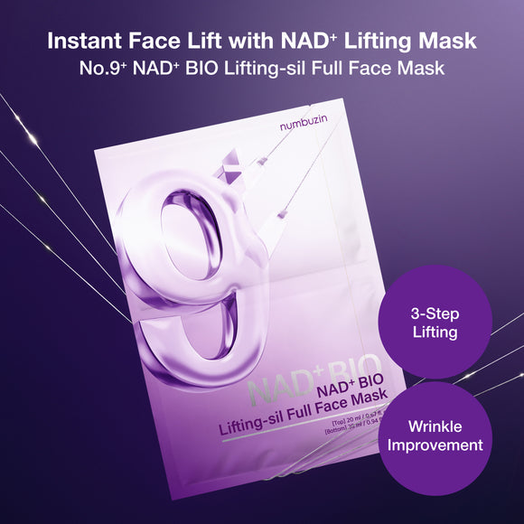 NUMBUZIN No.9 NAD+ Bio Lifting Full Cover Facial Mask Μάσκα Προσώπου 26ml