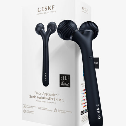 GESKE - Sonic Facial & Body Roller - 4 in 1 - Black