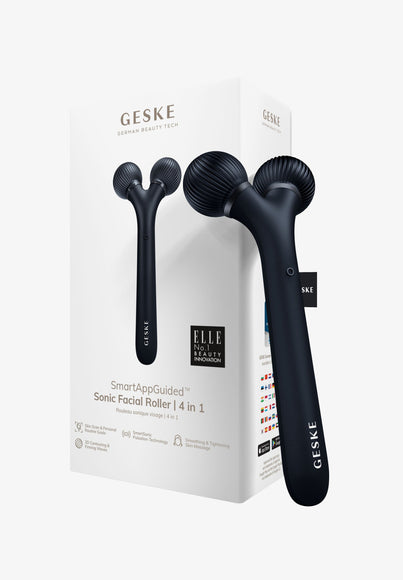 GESKE - Sonic Facial & Body Roller - 4 in 1 - Black