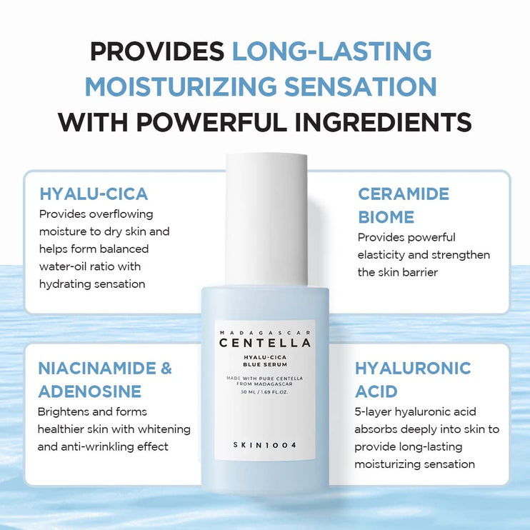 SKIN1004 - Madagascar Centella Hyalu-Cica Blue Serum 50ml