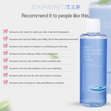 JIGOTT - Aura Secret Hyaluronic Acid Toner 300ml