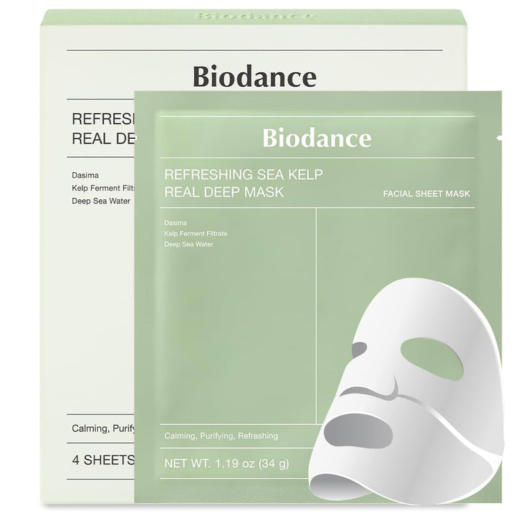 BIODANCE- Refreshing Sea Kelp Real Deep Mask 4pc