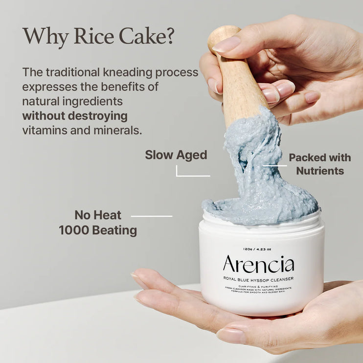 ARENCIA - Fresh Blue Hyssop Rice Mochi Cleanser 120g