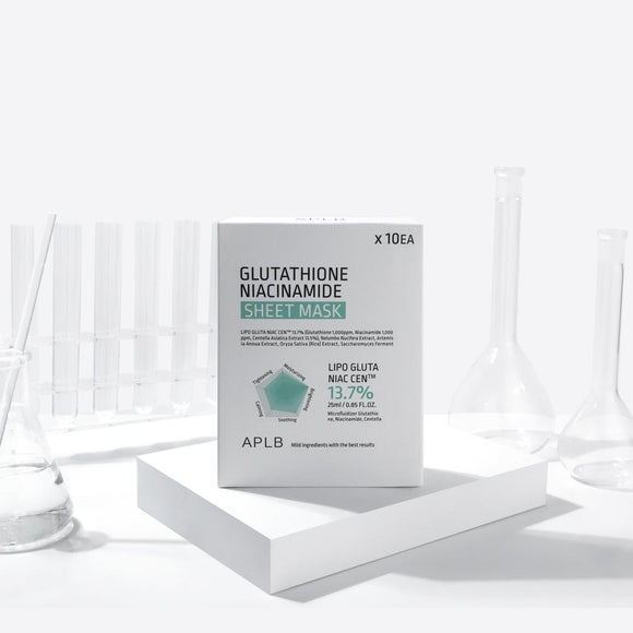 APLB Glutathione Niacinamide Sheet Mask Μάσκα Προσώπου 25ml